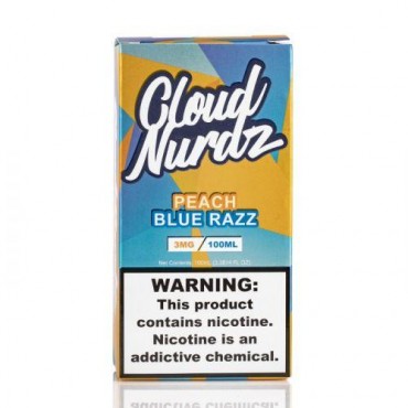 PEACH BLUE RAZZ - CLOUD NURDZ E-LIQUID - 100ML
