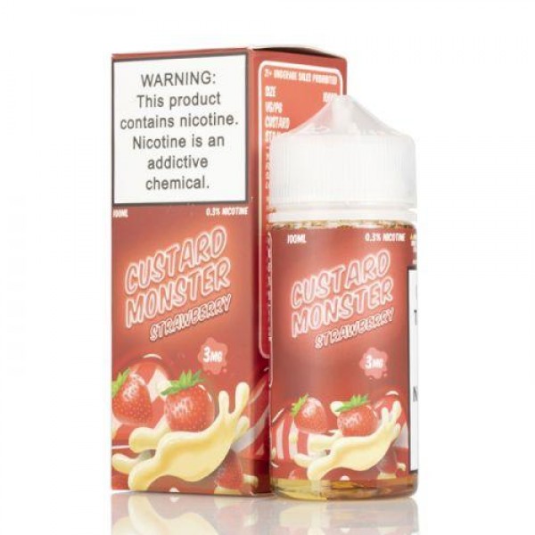 STRAWBERRY CUSTARD - CUSTARD MONSTER - JAM MONSTER LIQUIDS - 100ML