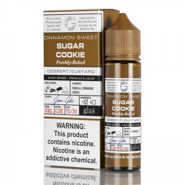 BASIX SERIES - SUGAR COOKIES BY GLAS E-LIQUID - 60ML