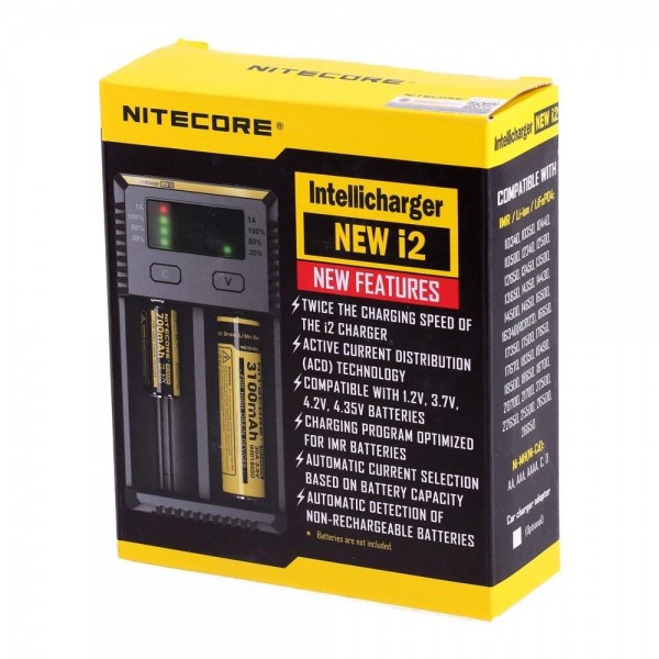 Nitecore i2 Intellicharger 2 Bay Battery Charger (New 2016)